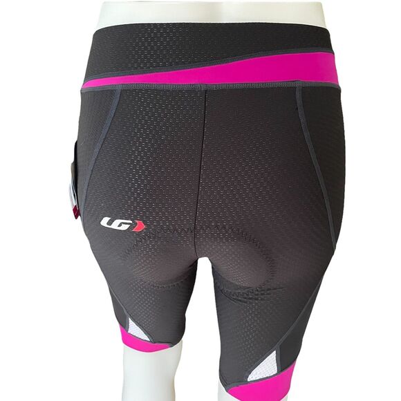 Louis Garneau Padded Black / Fuchsia Cycling Shorts XS S 0 2 4 WOMENS NWT NEW - Picture 5 of 10